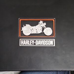 Harley-Davidson Black and Silver Motorcycle Emblem